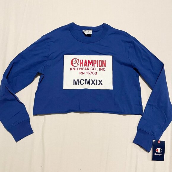 Champion Urban Outfitters Exclusive Long Sleeve Crop Top Womens Medium - Picture 15 of 16